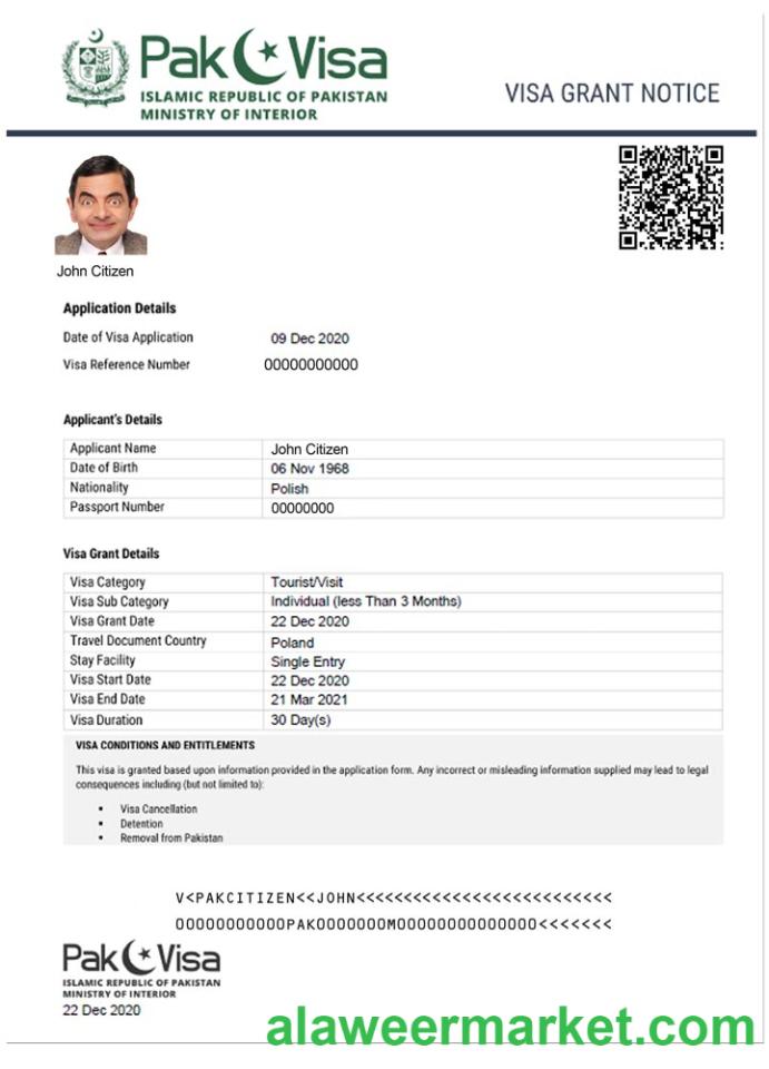 PAKISTAN e-visa